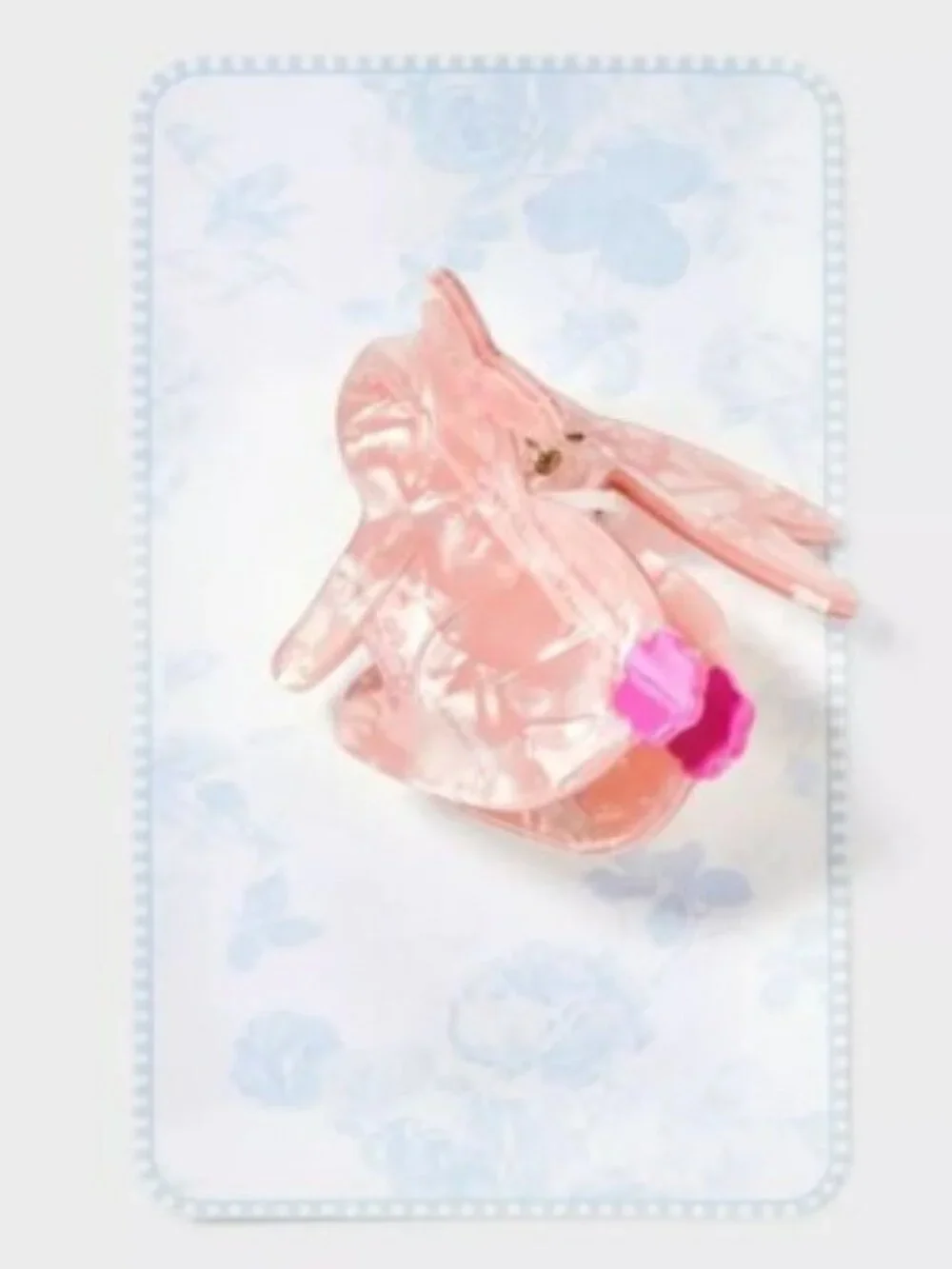 Easter Bunny Claw Hair Clip - Pink